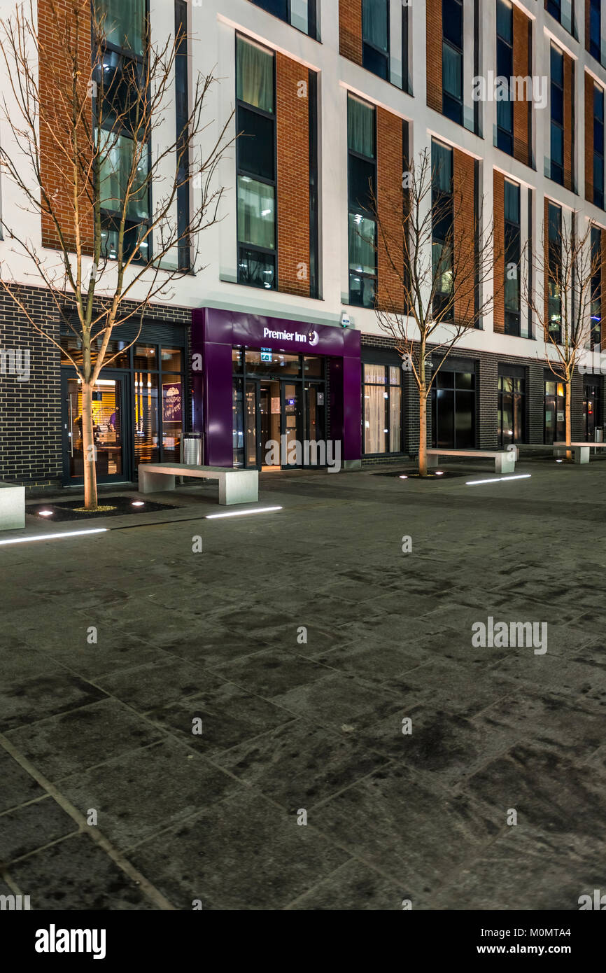 Premier Inn Hotel, Finzels Reach, Bristol Stock Photo - Alamy