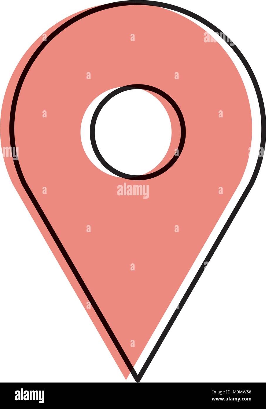 pin pointer isolated icon vector illustration design Stock Vector Image ...