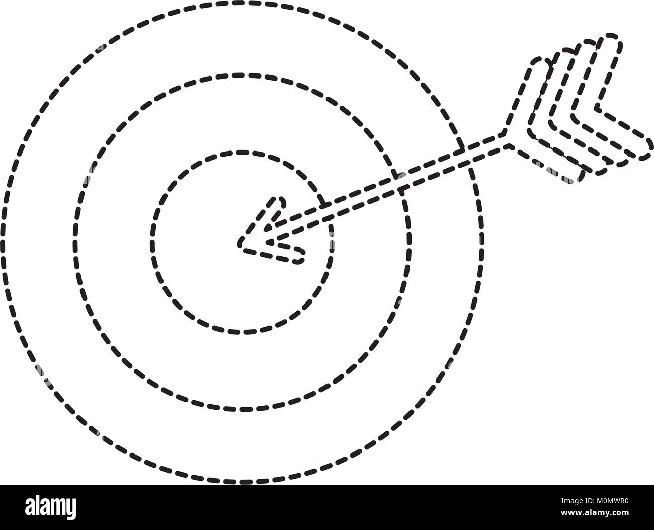 target with arrow icon vector illustration design Stock Vector Image ...