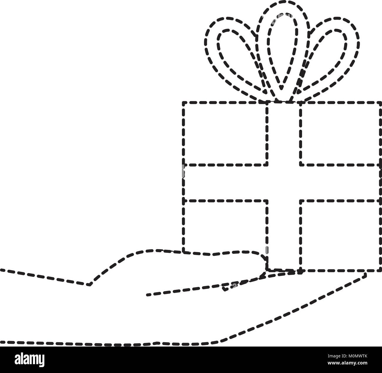 hand with gift box present icon Stock Vector Image & Art - Alamy