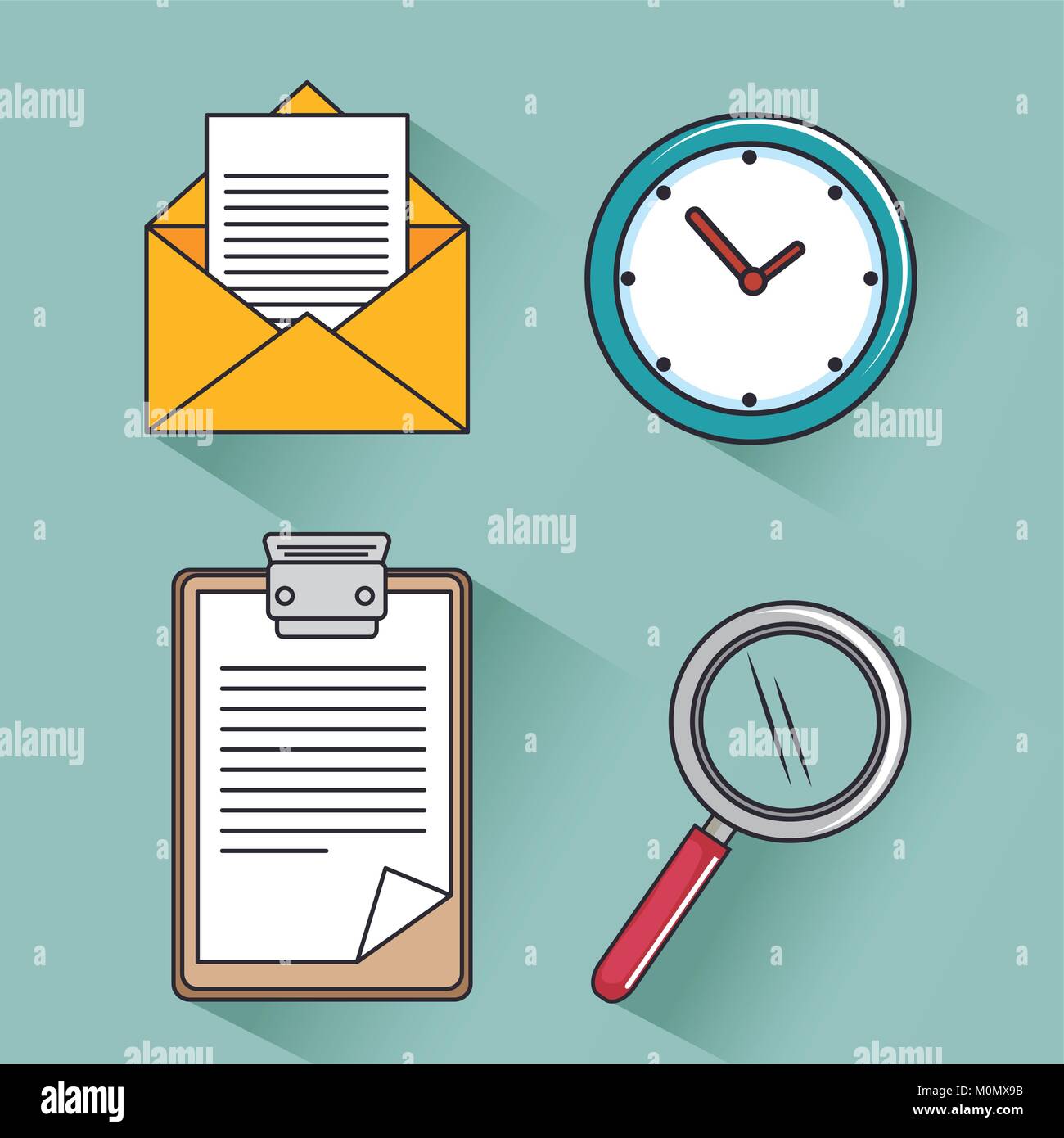Office related objects Stock Vector Image & Art Alamy