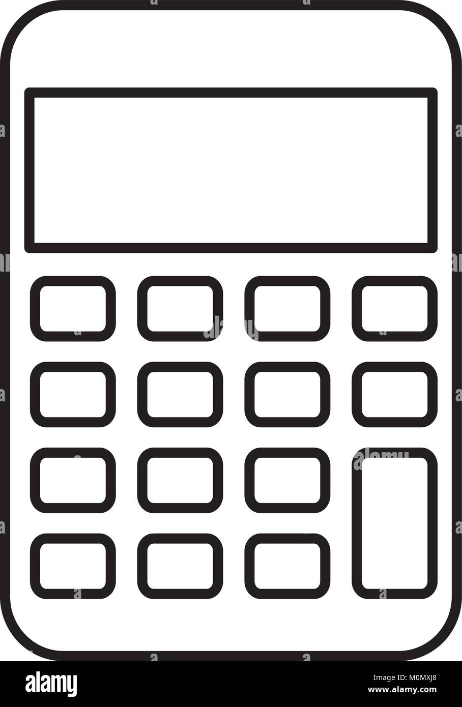 calculator math isolated icon Stock Vector Image & Art - Alamy