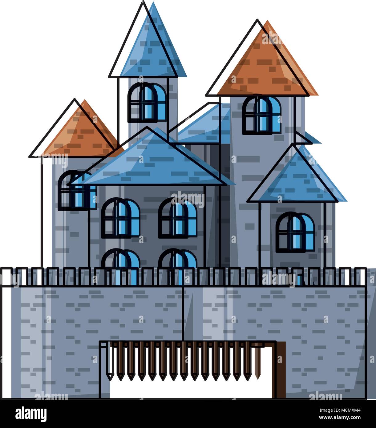 Medieval castle icon Stock Vector Image & Art - Alamy