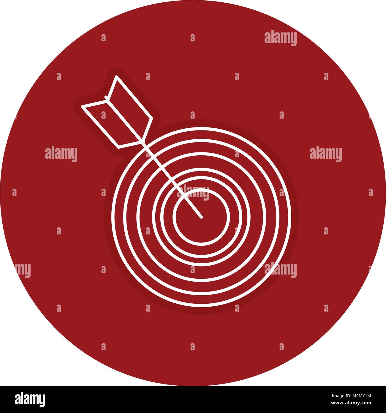 target with arrow icon Stock Vector Image & Art - Alamy