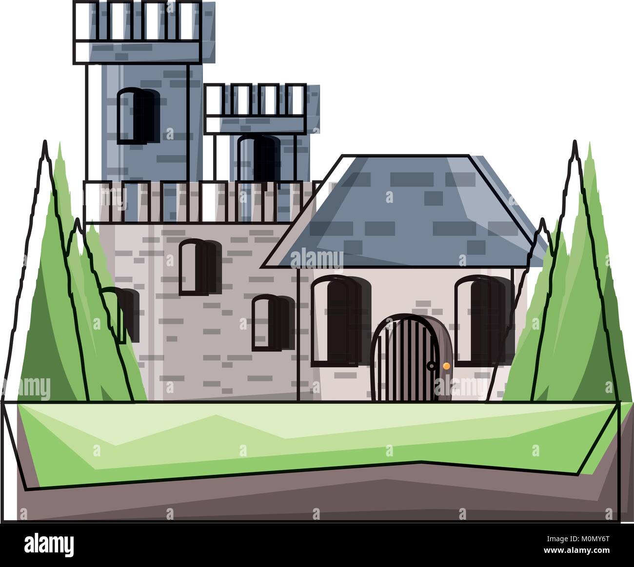 medieval castle icon image Stock Vector Image & Art - Alamy