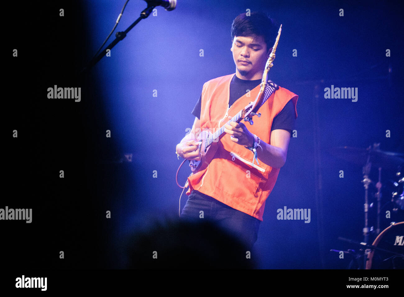 The psychedelic music ensemble Khun Narin’s Electric Phin Band performs ...