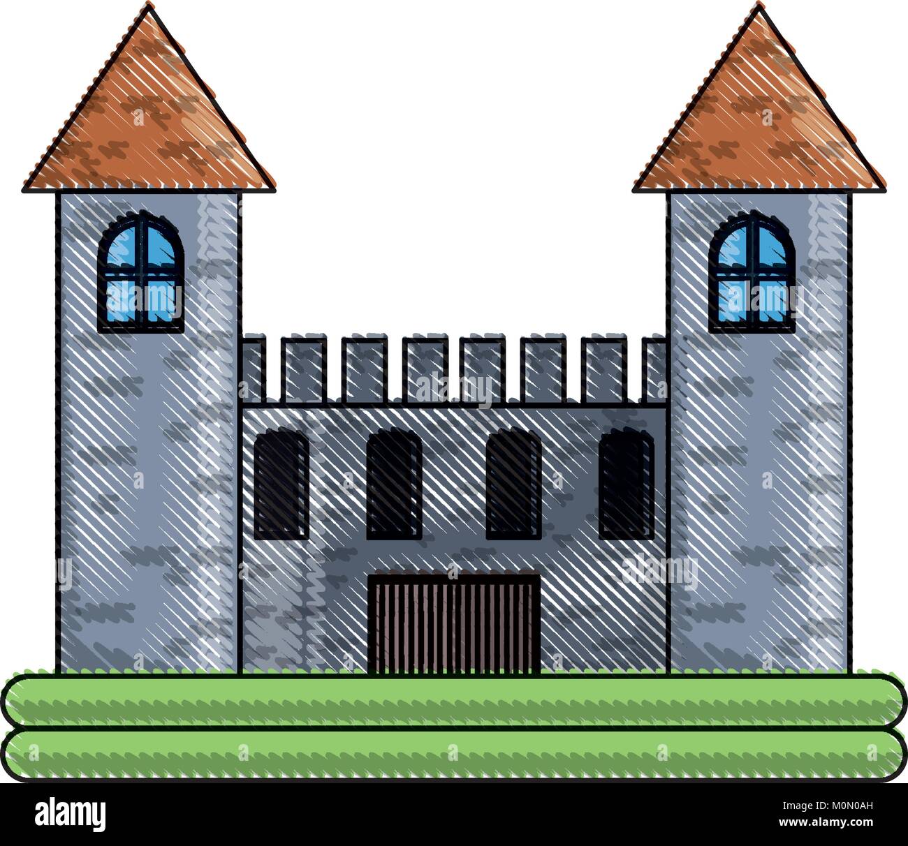 Medieval castle icon Stock Vector Image & Art - Alamy