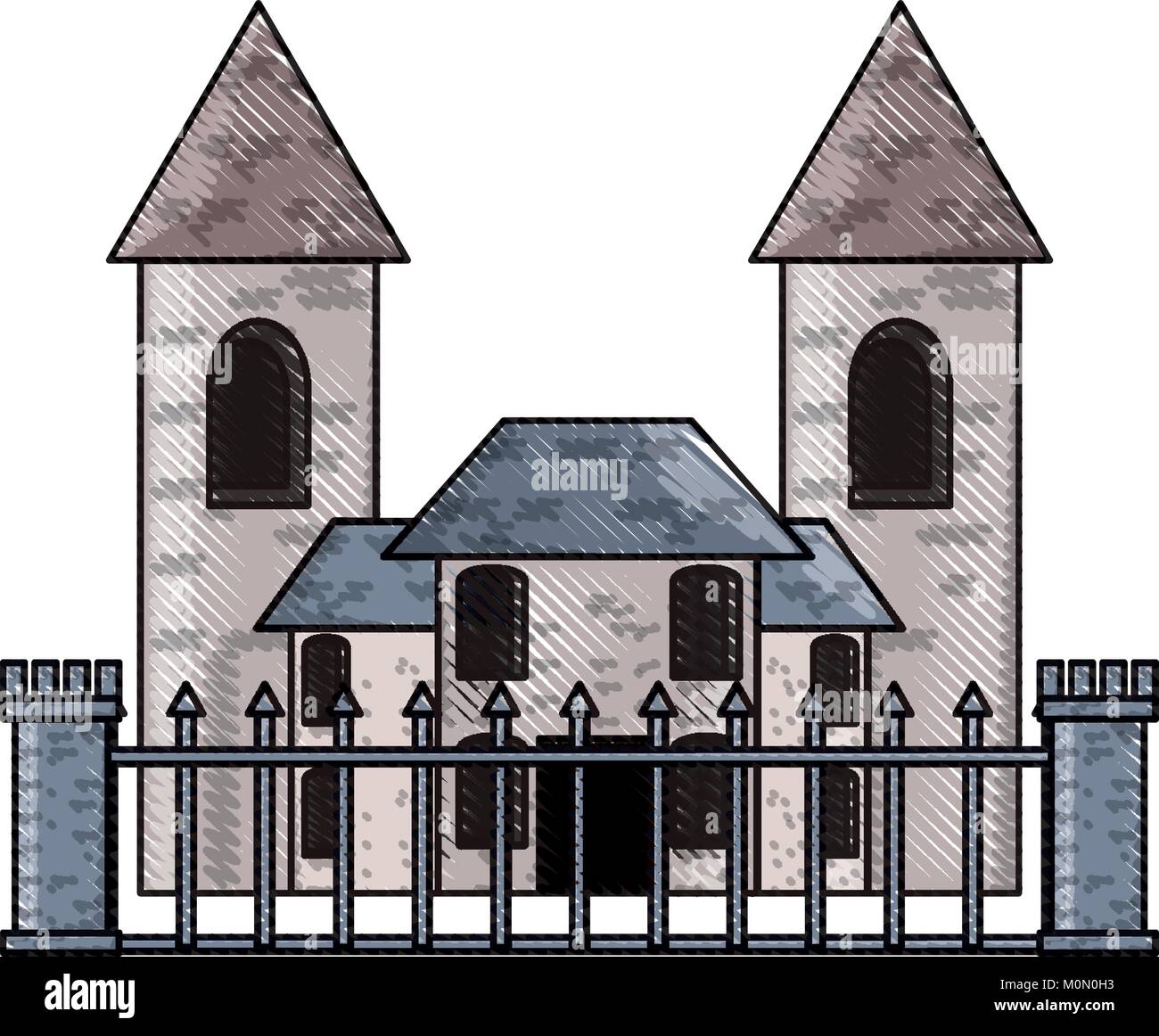 Modern castle icon image Stock Vector Image & Art - Alamy