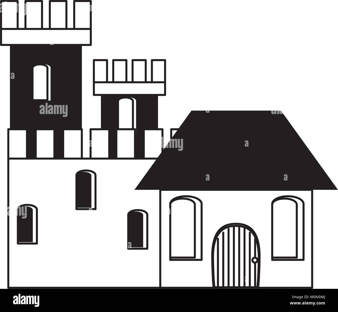 Medieval castle icon Stock Vector Image & Art - Alamy