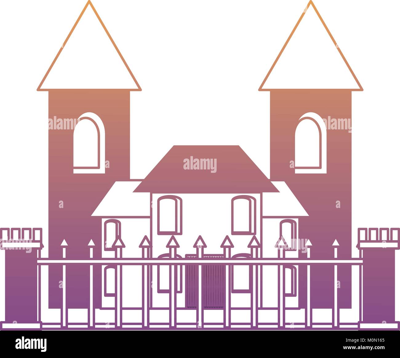 Modern castle icon image Stock Vector Image & Art - Alamy
