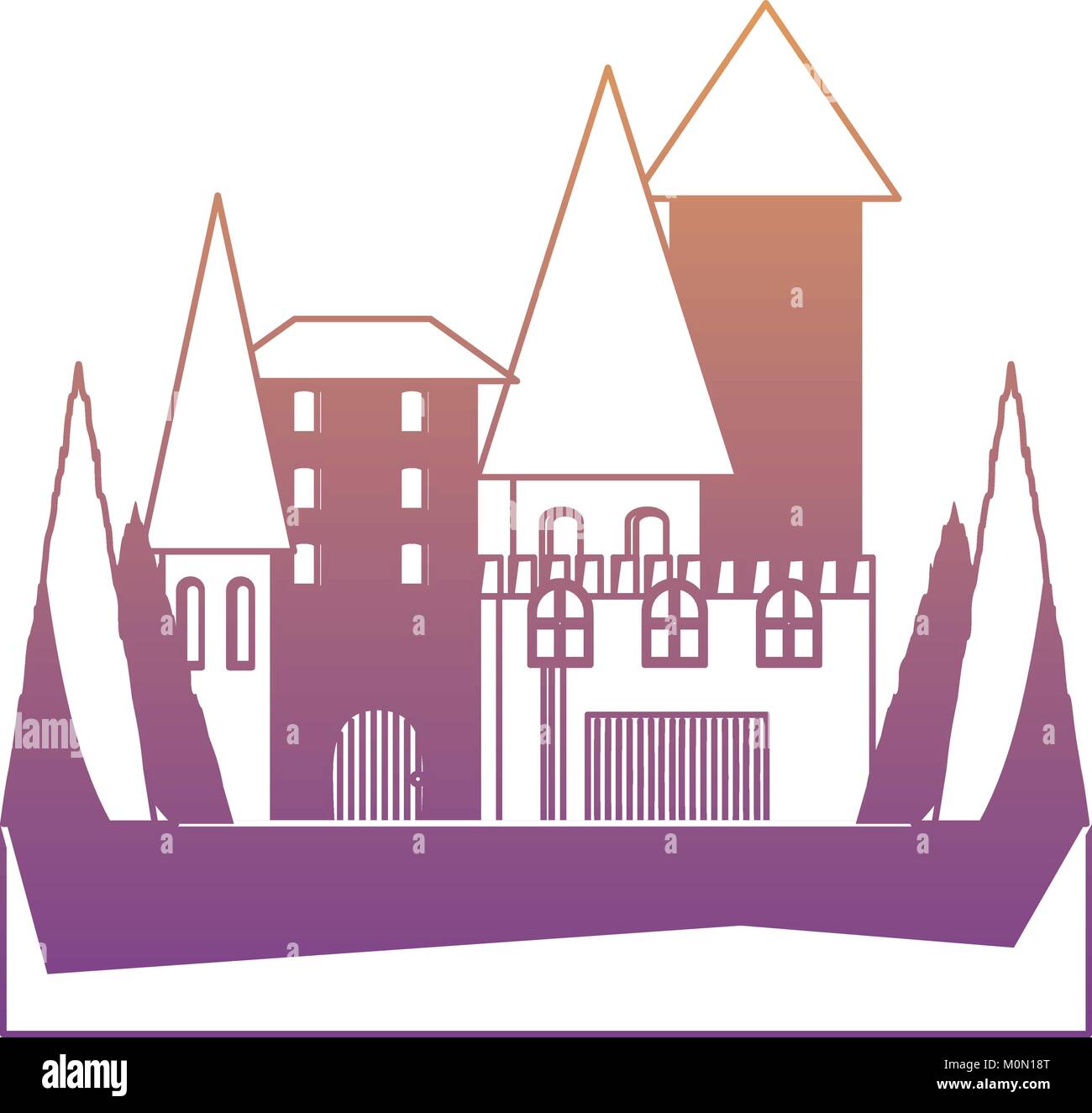 medieval castle icon image Stock Vector Image & Art - Alamy