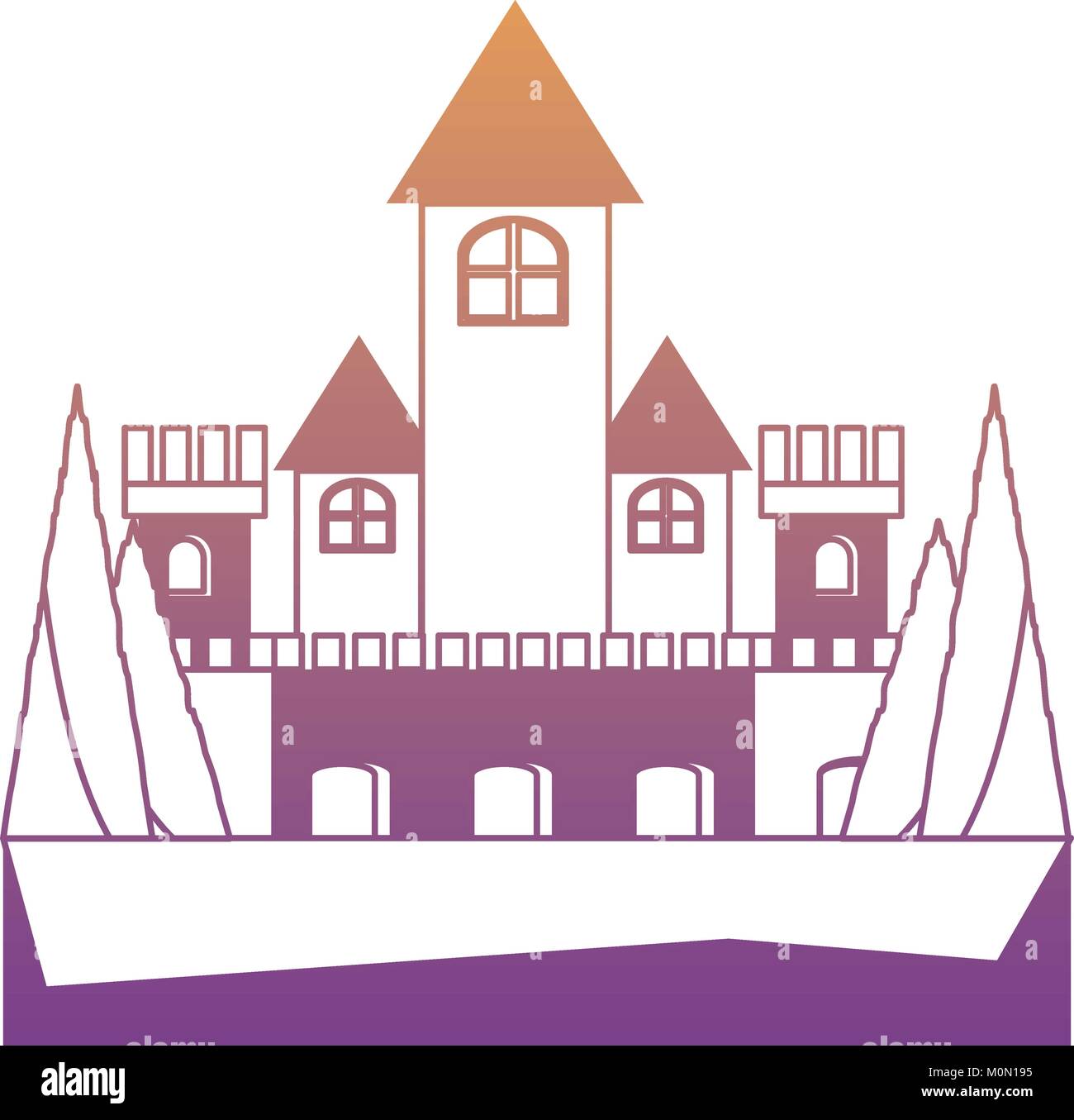 medieval castle icon image Stock Vector Image & Art - Alamy