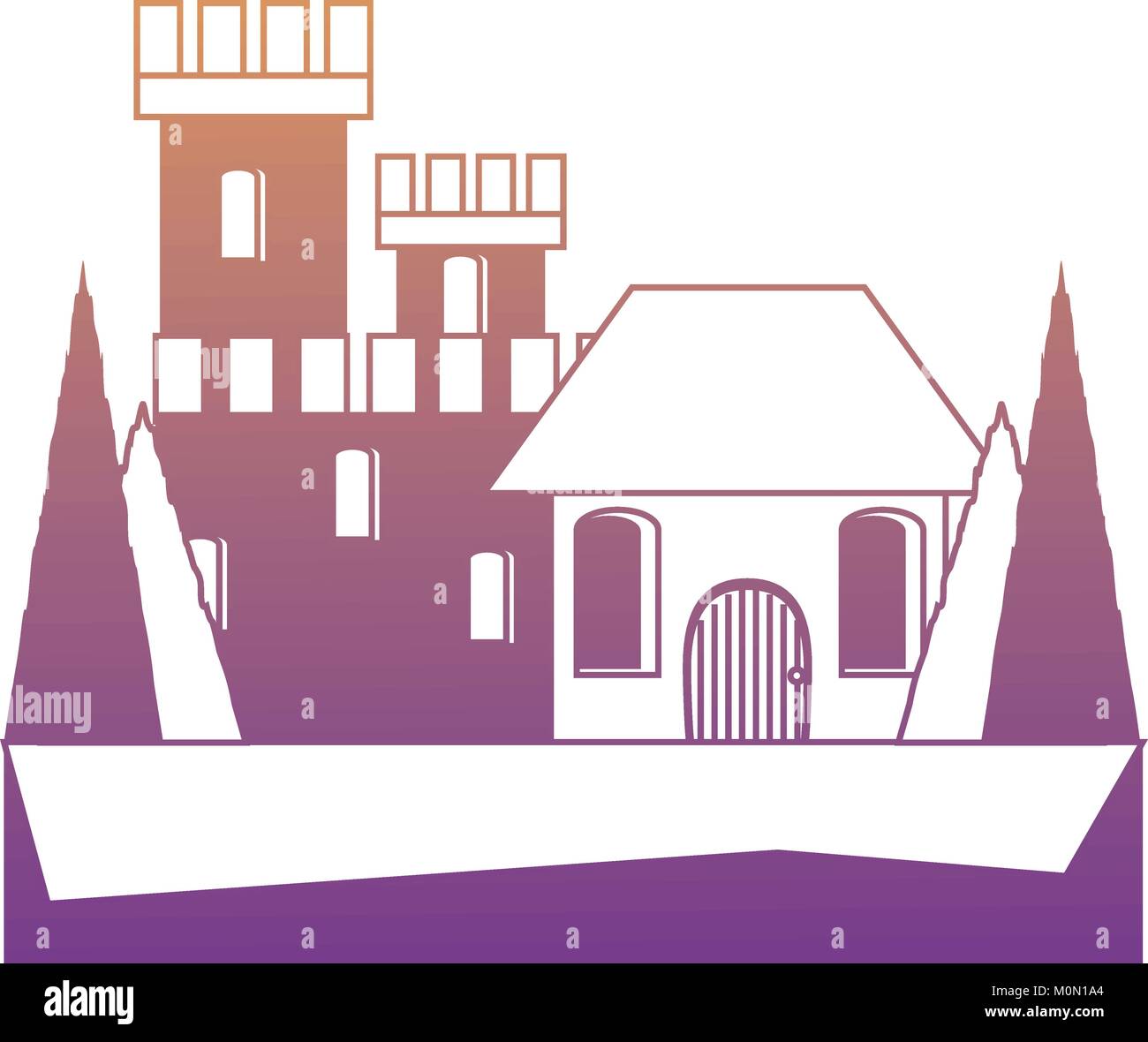 medieval castle icon image Stock Vector Image & Art - Alamy
