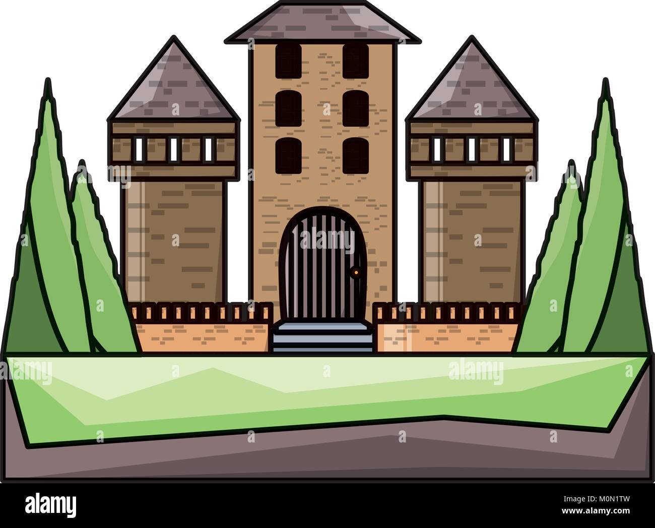 medieval castle icon image Stock Vector Image & Art - Alamy