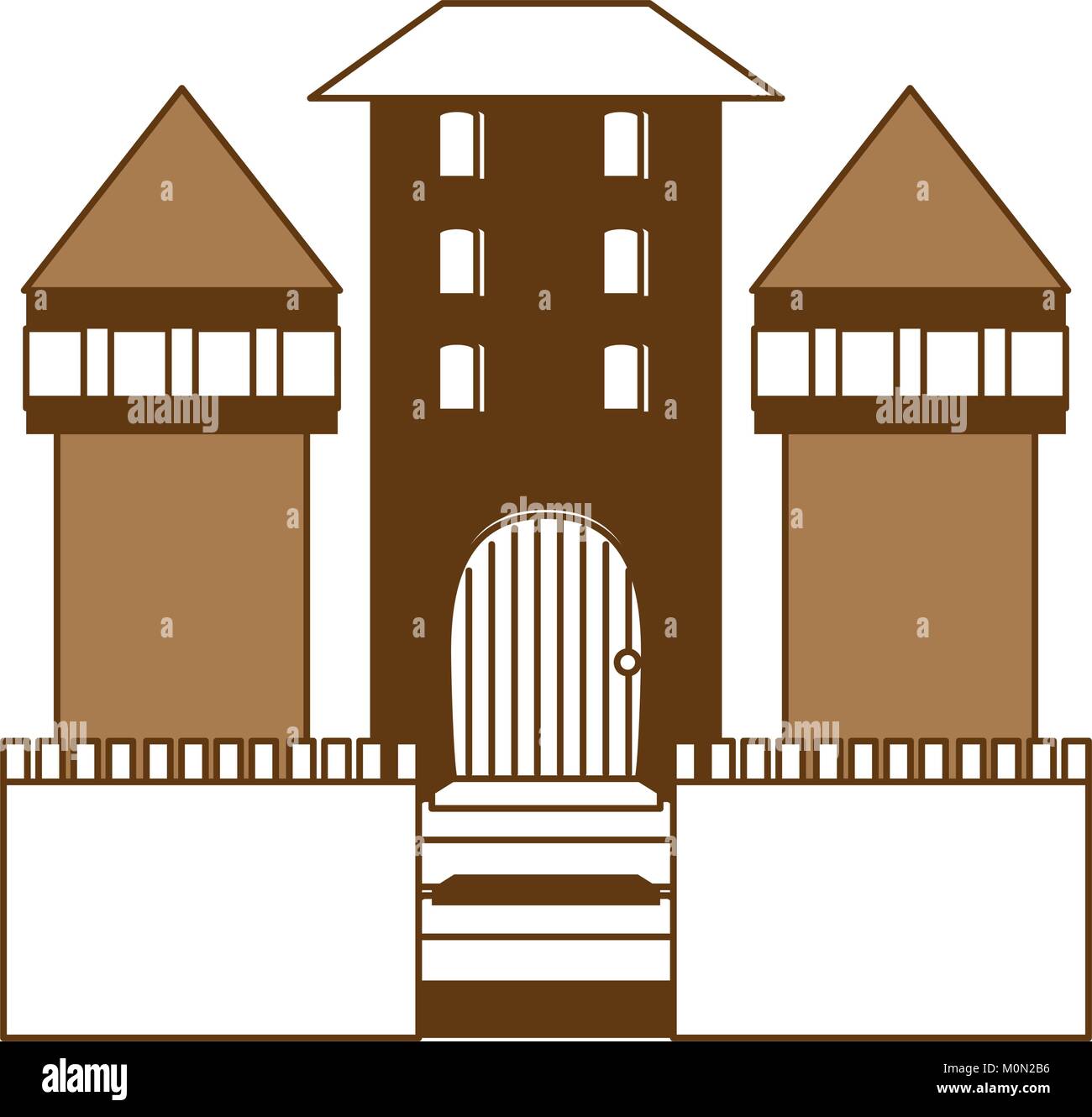 Medieval castle icon Stock Vector Image & Art - Alamy