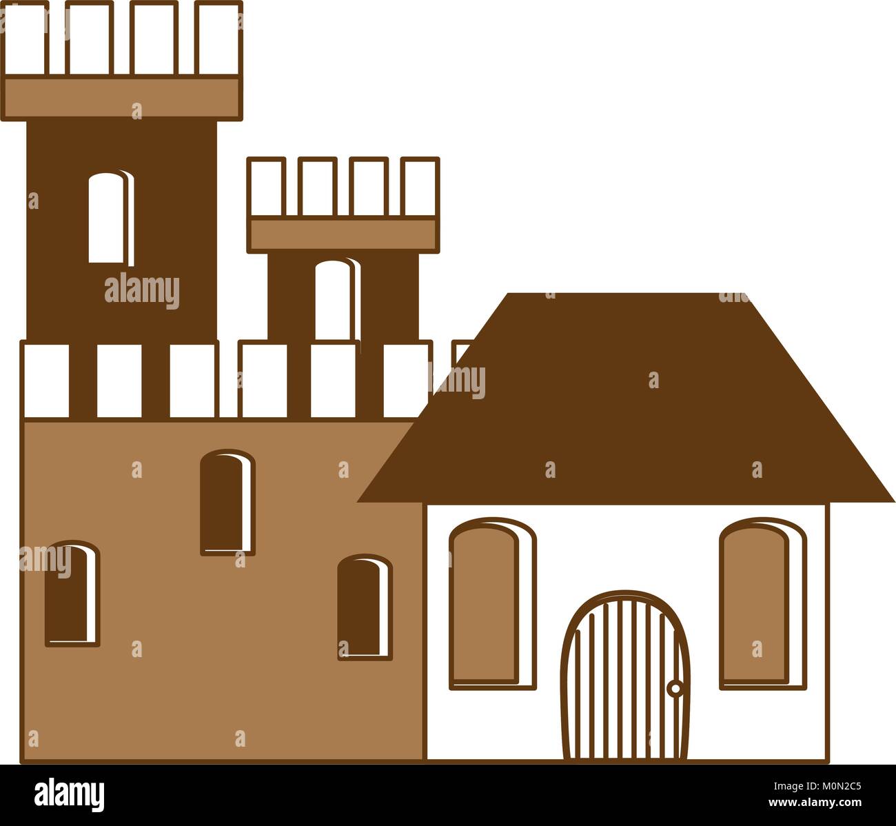 Medieval castle icon image Stock Vector Image & Art - Alamy