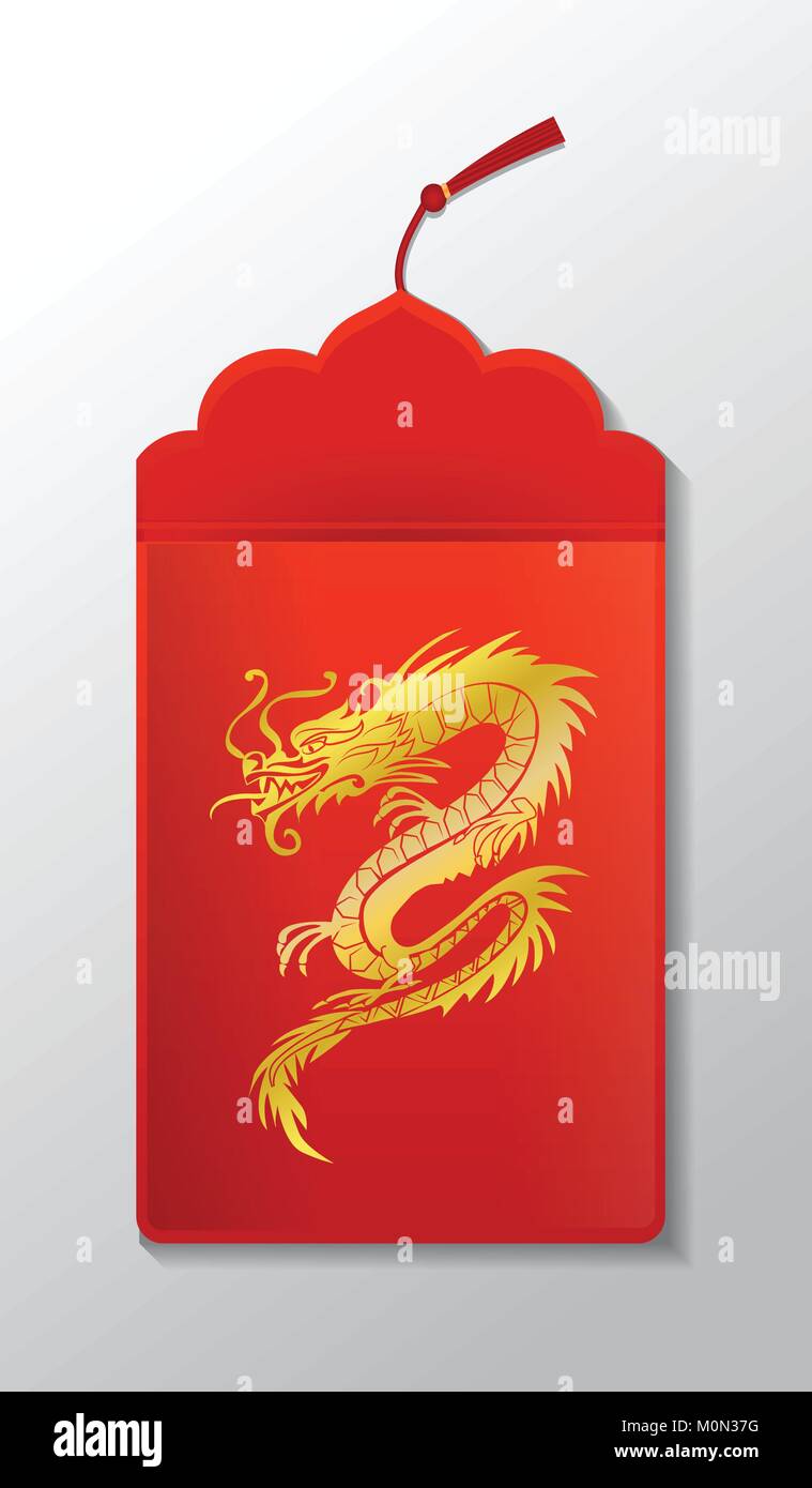Chinese New Year red envelope flat icon. Vector illustration. Red packet  with gold lanterns. Chinese new year design elements Stock Vector Image &  Art - Alamy