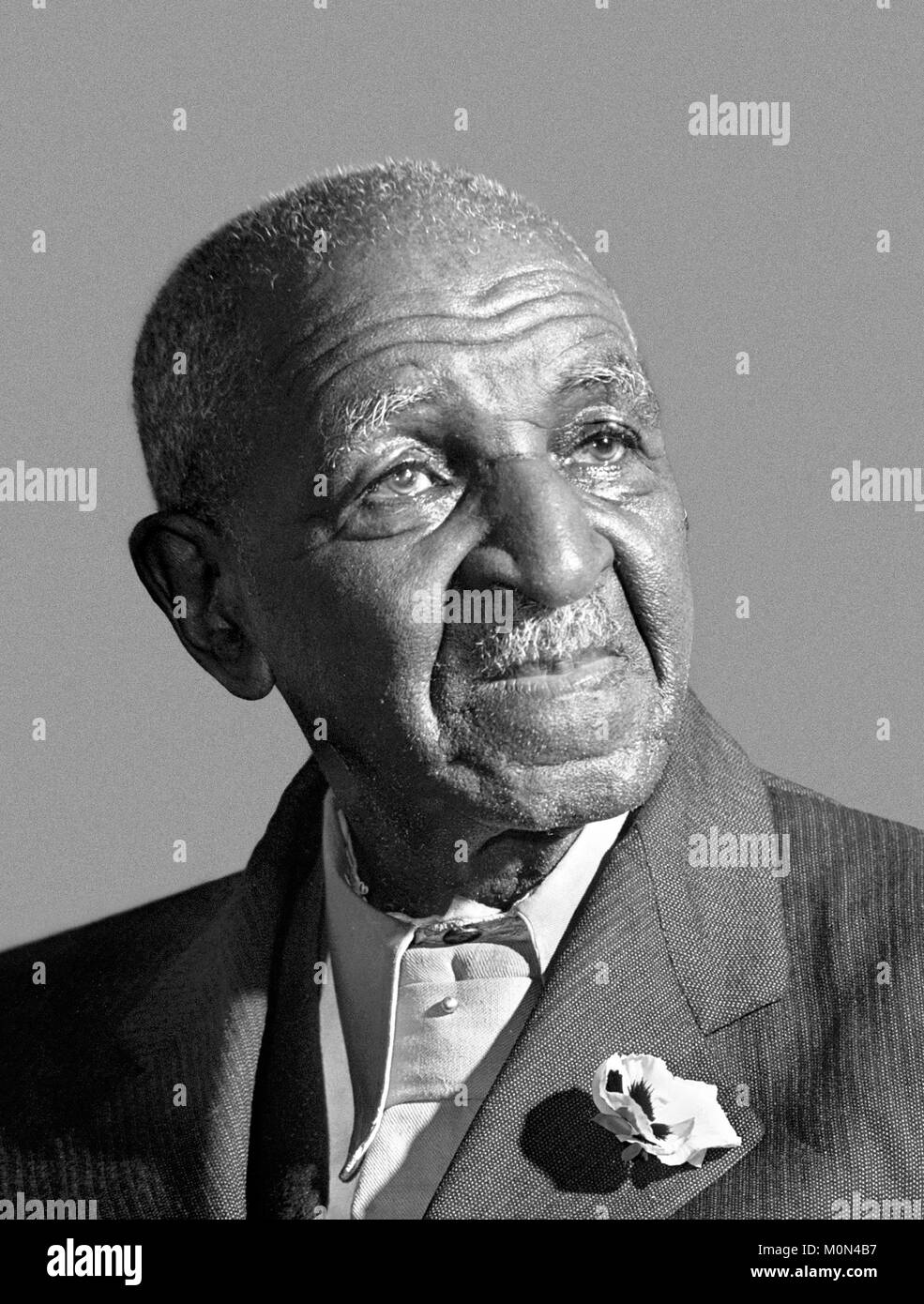 George Washington Carver (1860s-1943). Portrait of the American botanist and inventor by Arthur Rothstein, 1942. Stock Photo