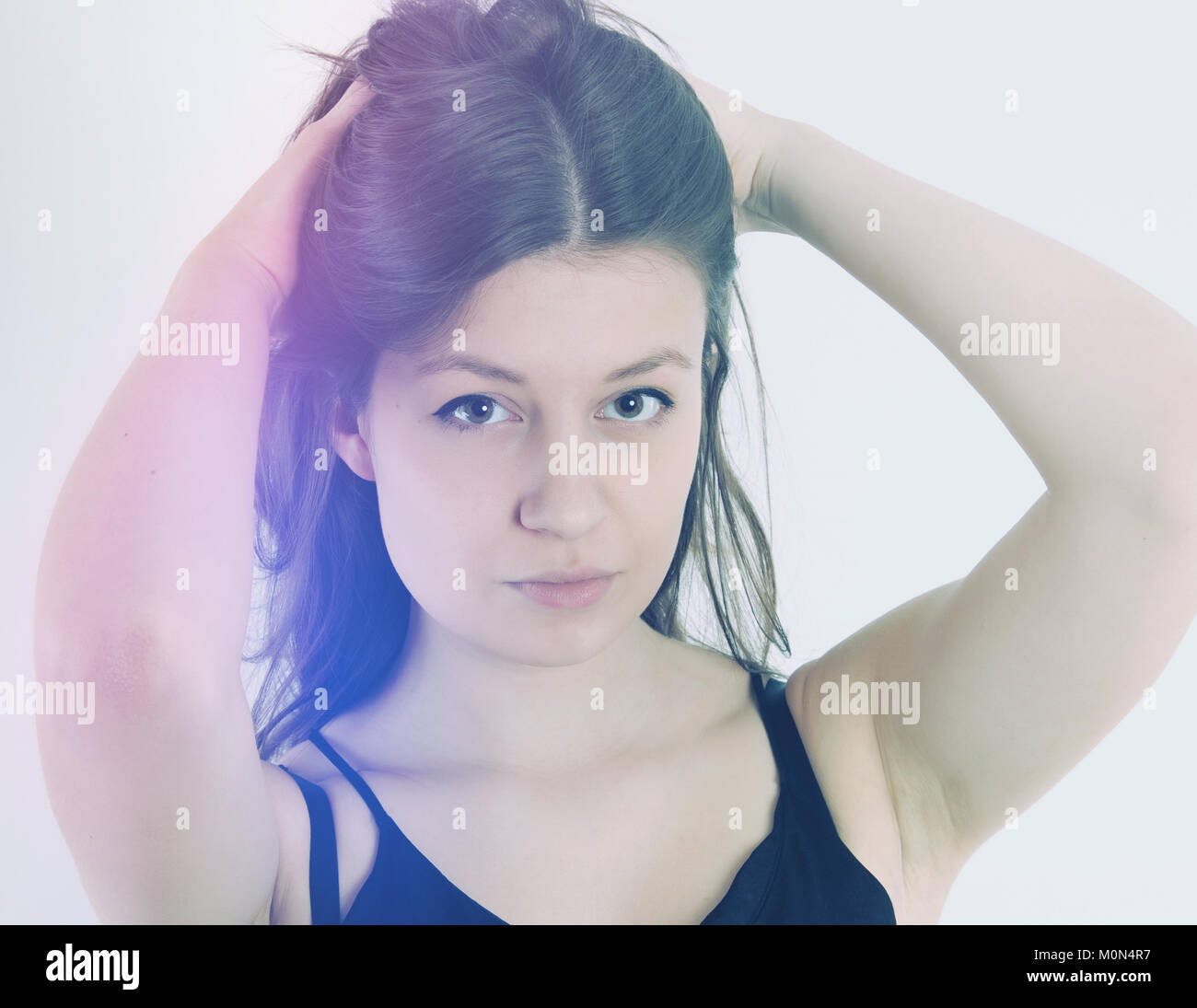 portrait of a beautiful young woman Stock Photo