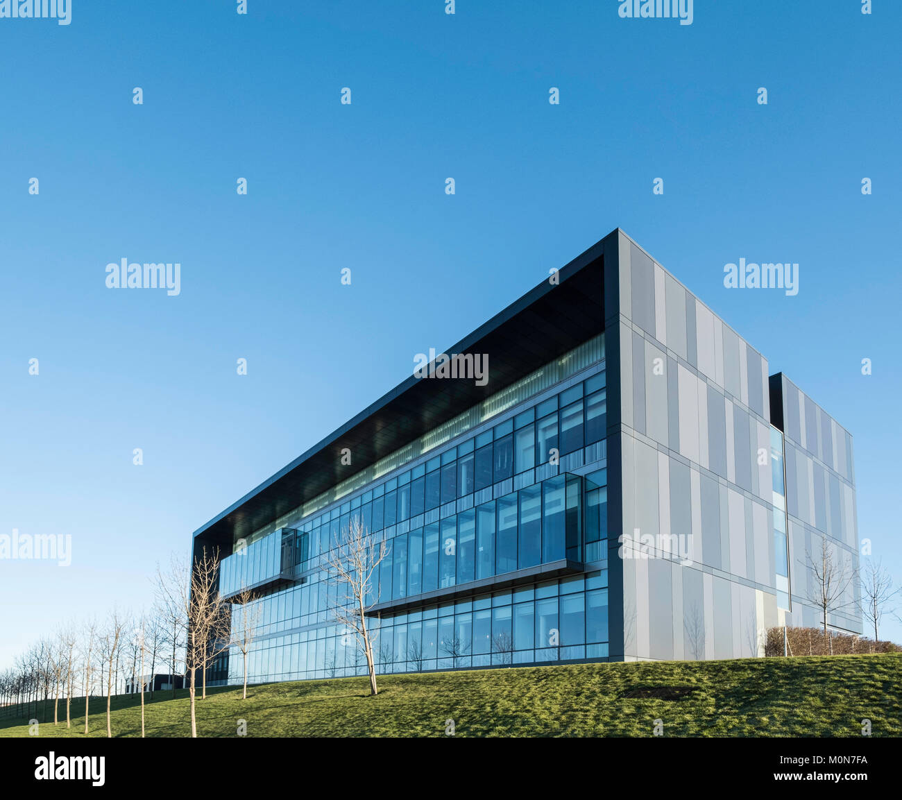 Modern laboratory building at the bioQuarter in Edinburgh, Scotland ...