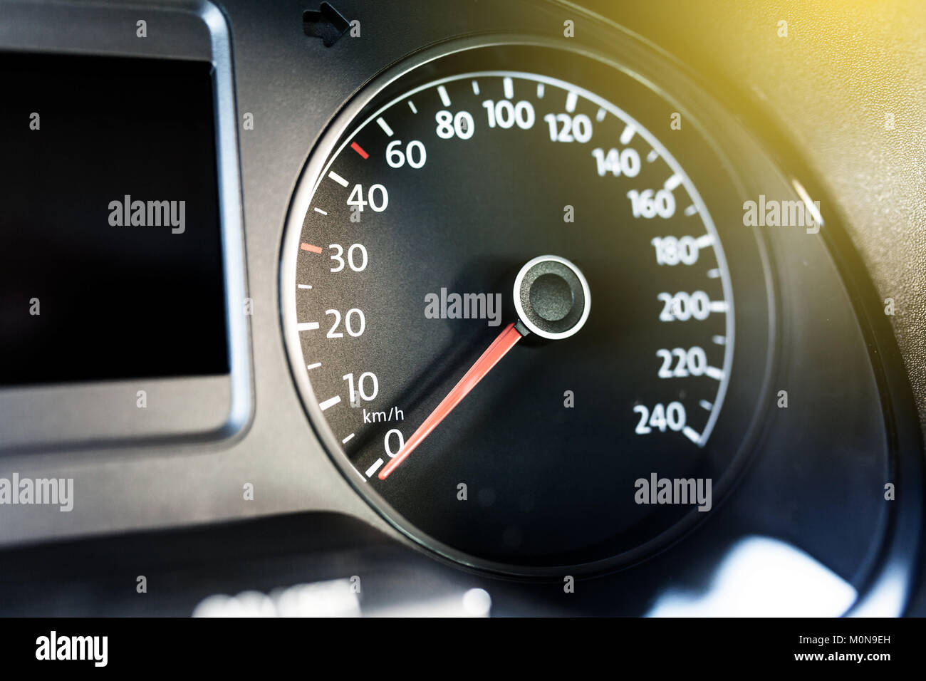 Dashboard in a modern car Stock Photo
