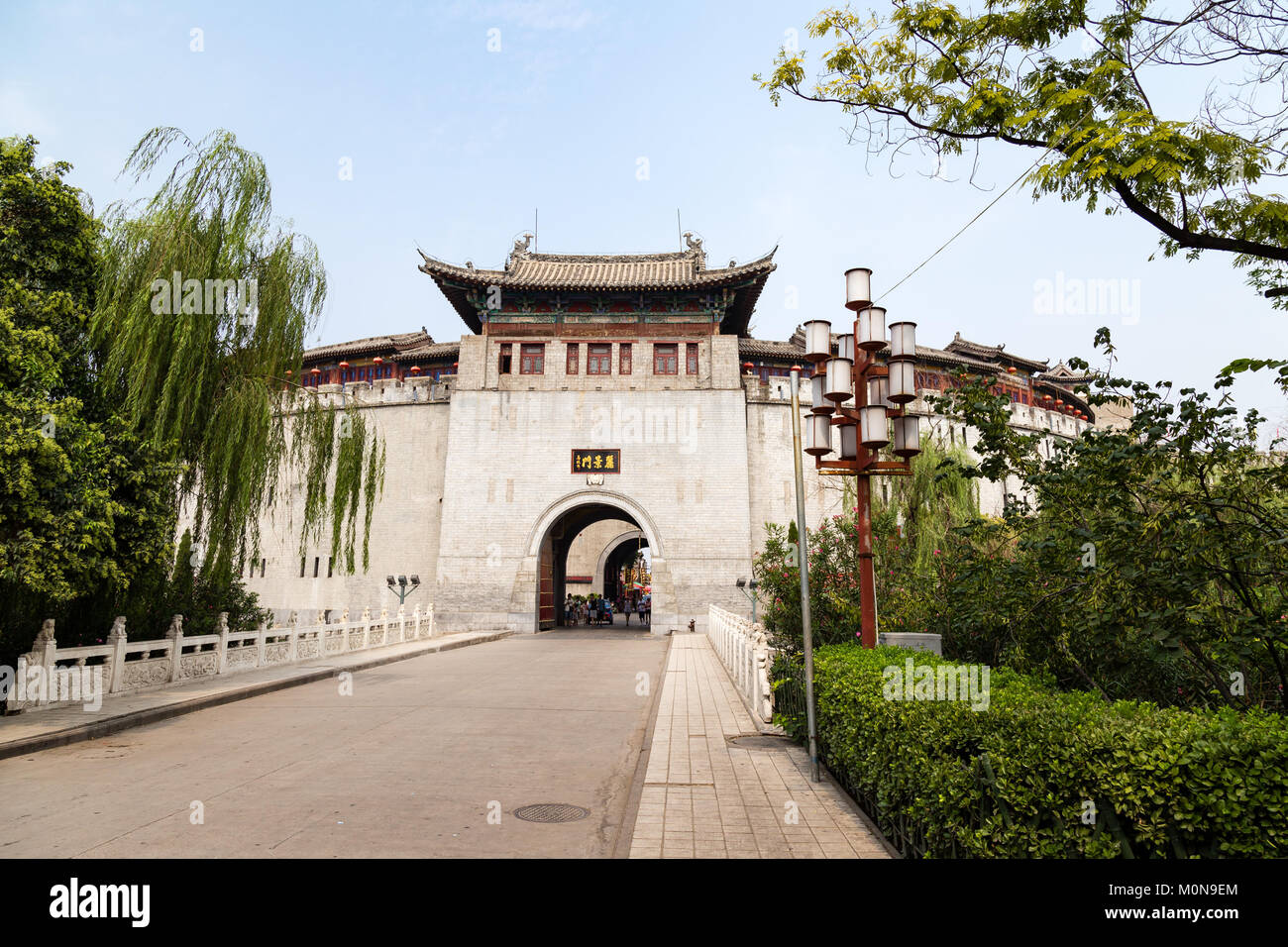 Lijing gate is the fortified entrance to the old city of Luoyang, henan, China Stock Photo