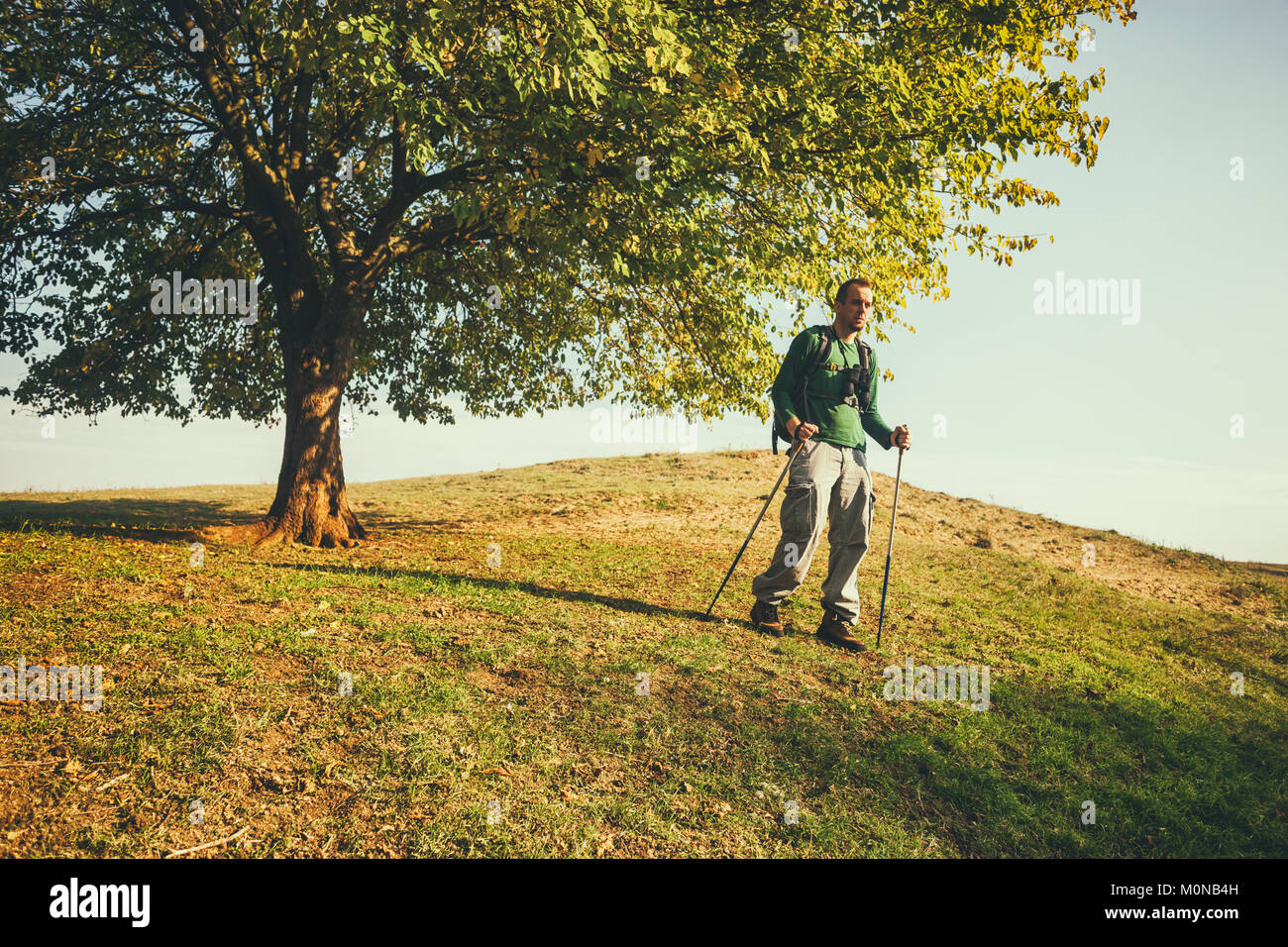 Hiking in nature hi-res stock photography and images - Alamy