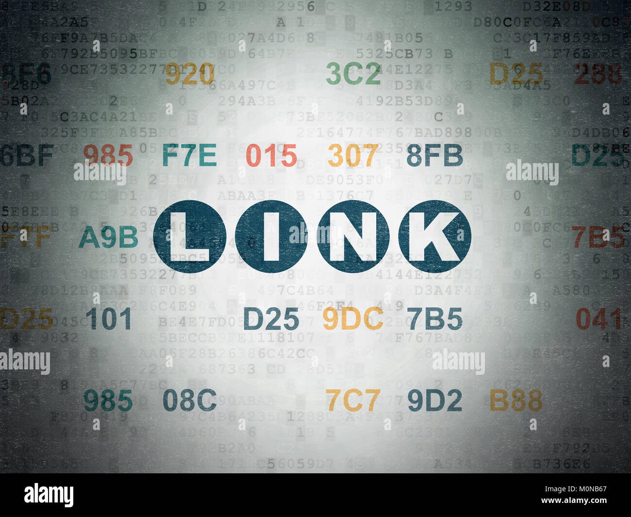 Web design concept: Link on Digital Data Paper background Stock Photo ...