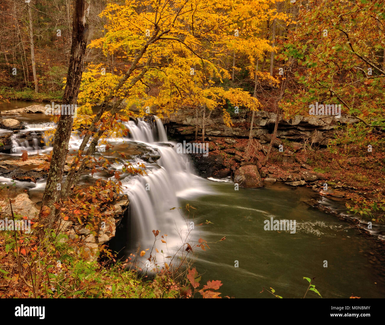 Brush Creek Falls in Pipestem State Park West Virginia Stock Photo