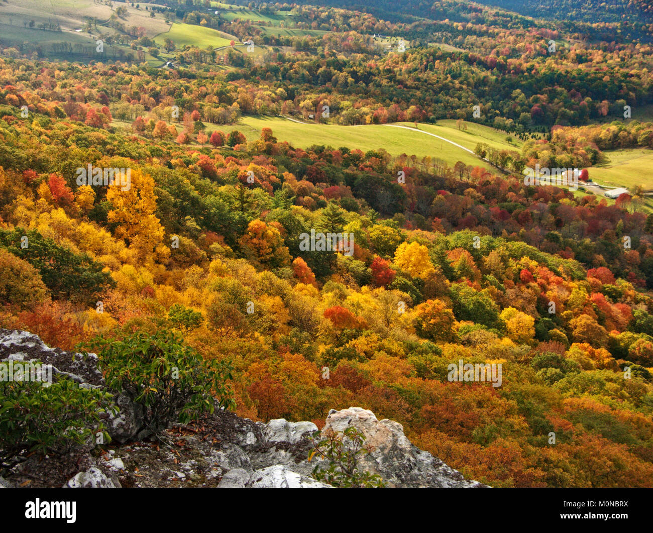Fall colors in valley hires stock photography and images Alamy