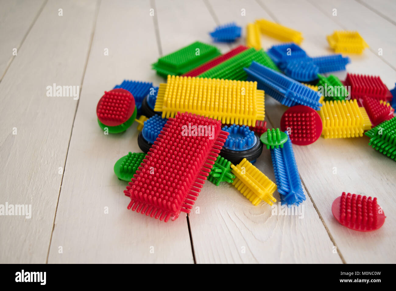 Stickle Bricks A still life of a children's plastic construction toy