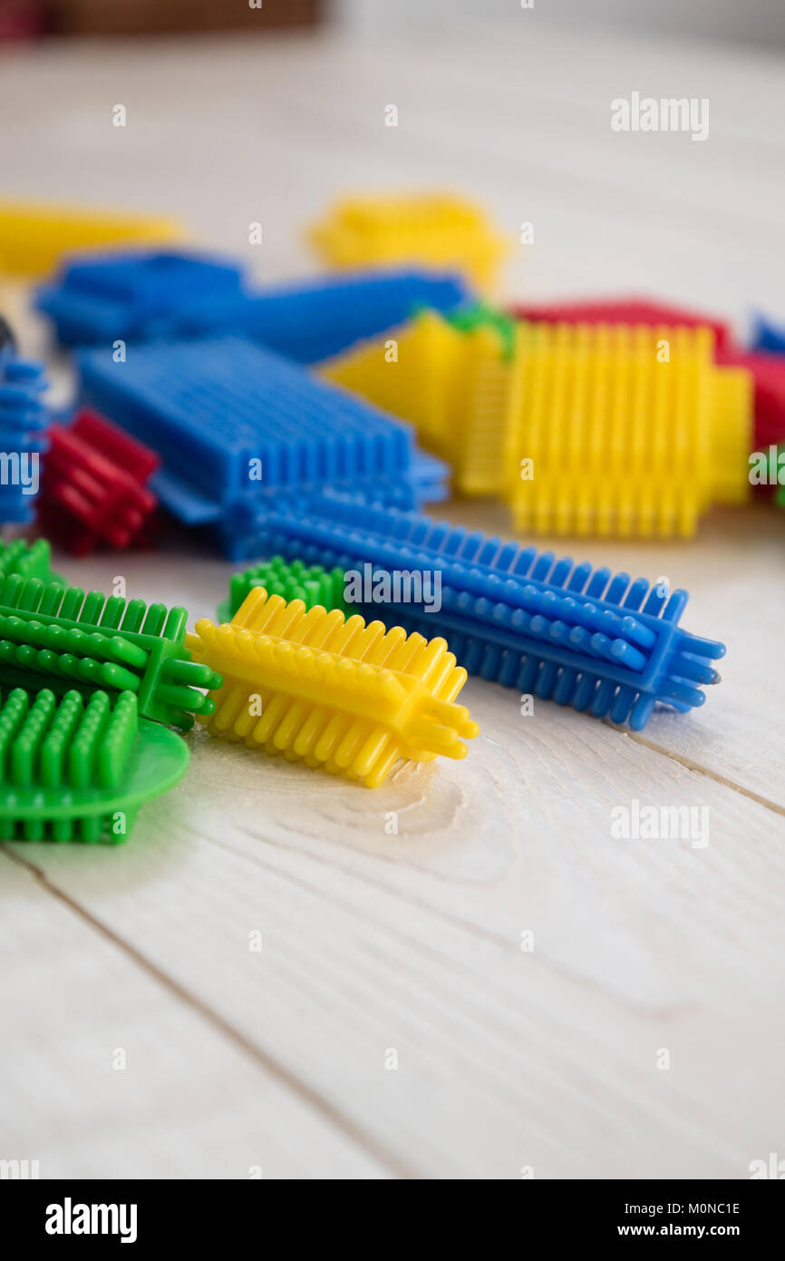 Stickle Bricks A still life of a children's plastic construction toy