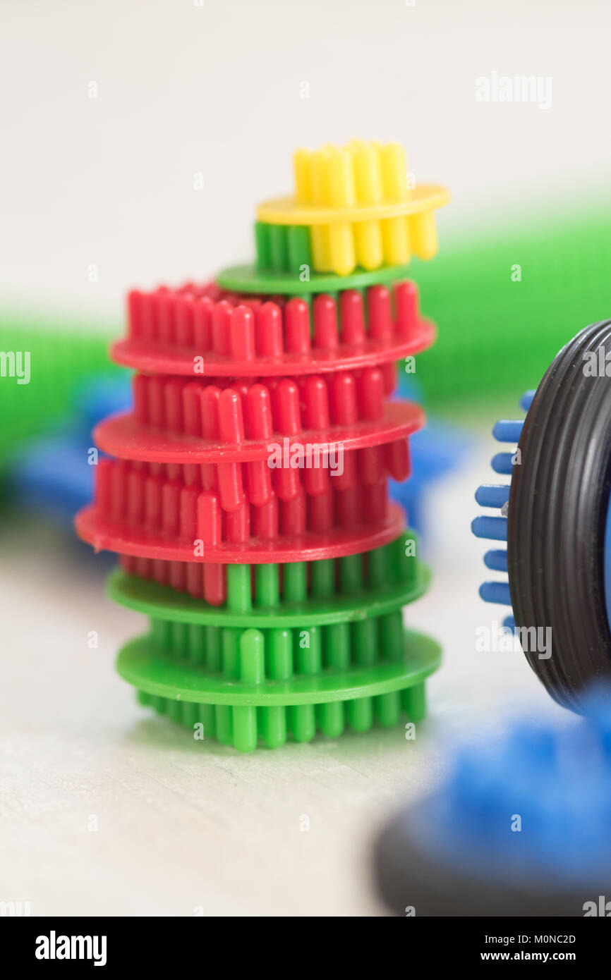 Stickle Bricks A still life of a children's plastic construction toy
