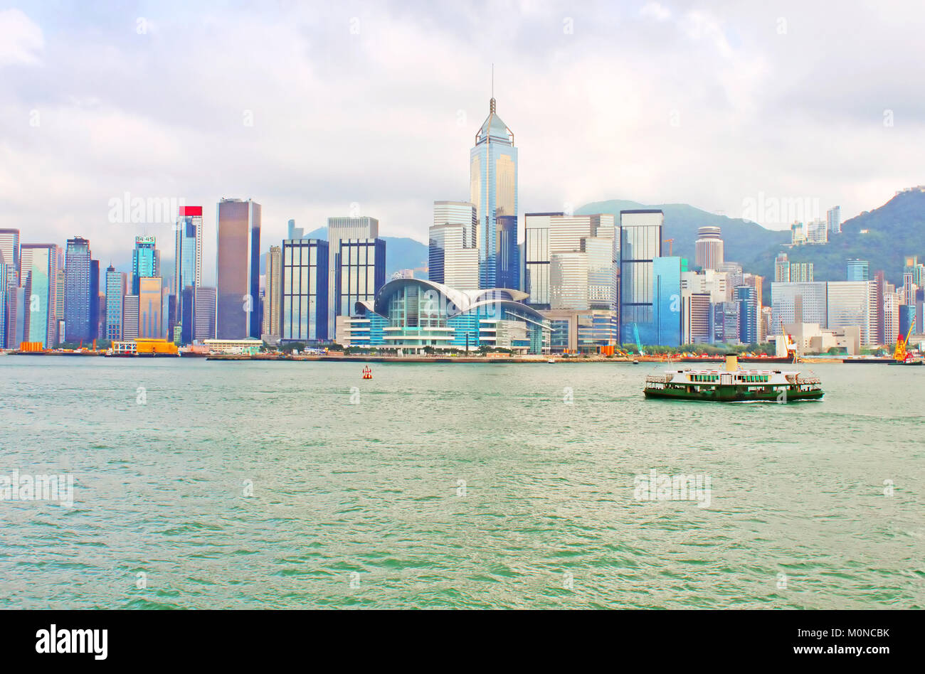 Hong Kong Island from Kowloon Stock Photo Alamy