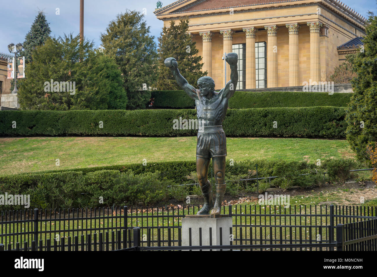 Philadelphia museum of art statue hires stock photography and images