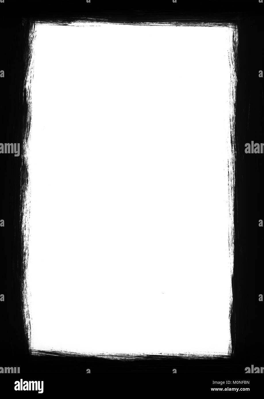Black and white grunge border Stock Photo Alamy