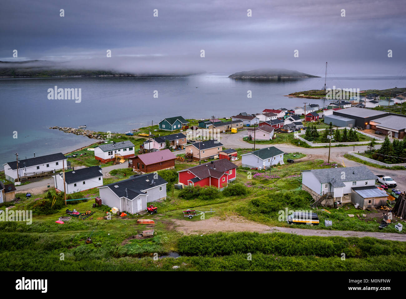 Hopedale on the Nunatsiavut Labrador Coast, Newfoundland and Labrador