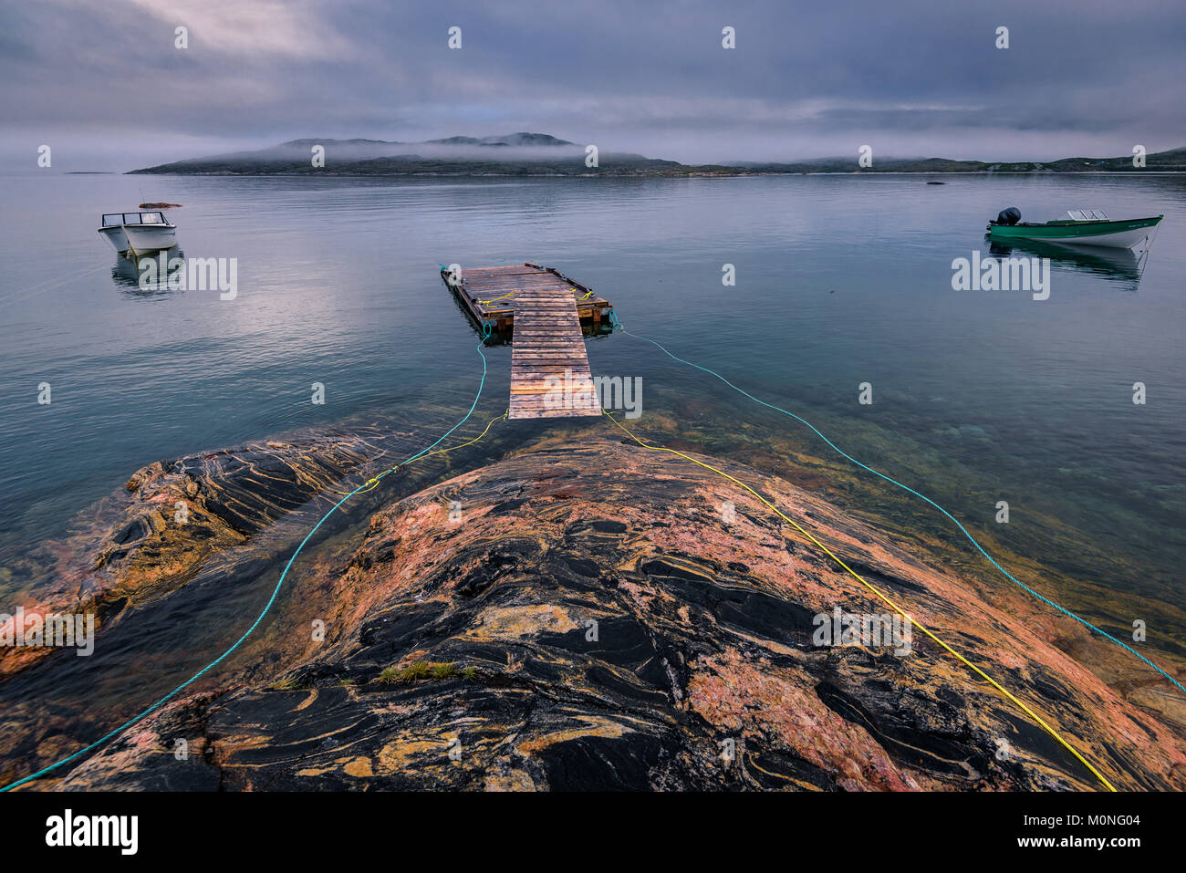 Hopedale on the Nunatsiavut Labrador Coast, Newfoundland and Labrador