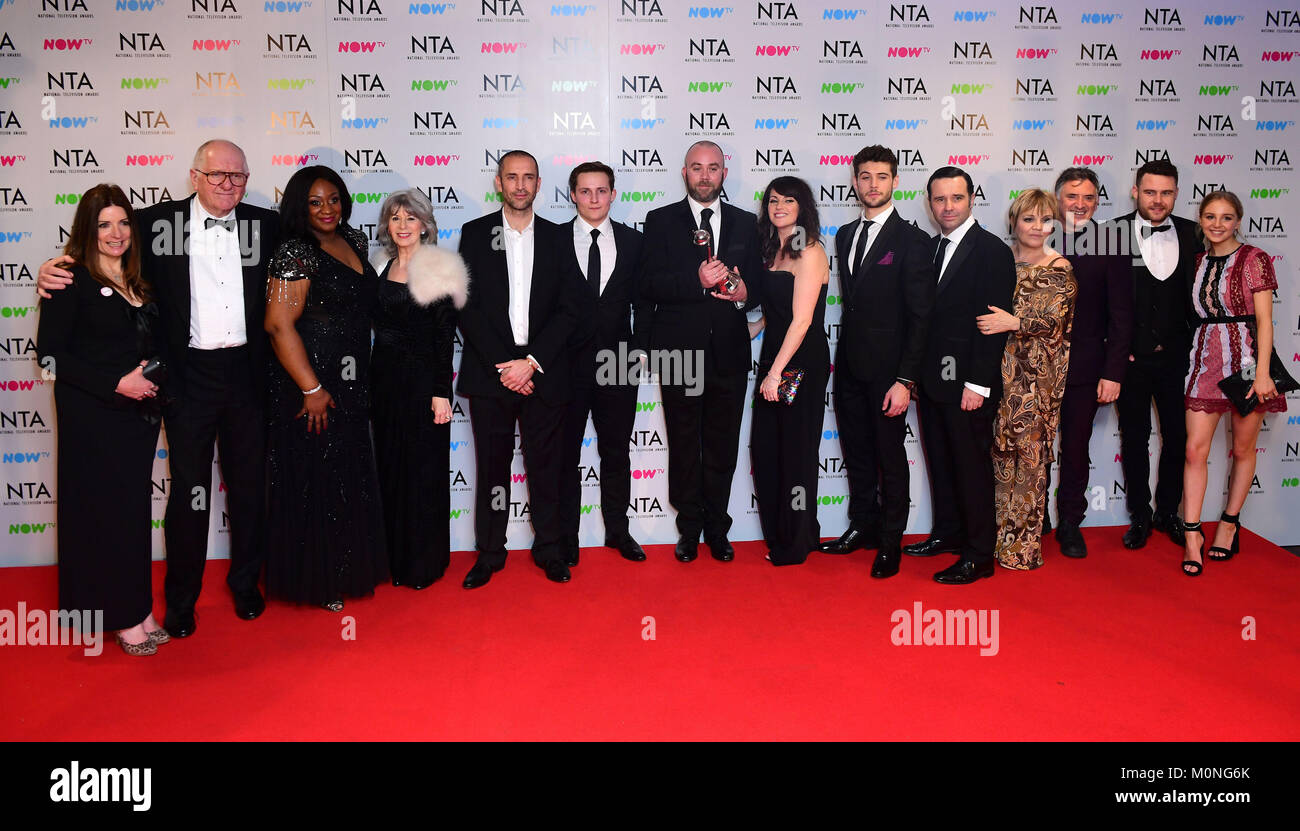 The Cast Of Emmerdale In The Press Room At The National