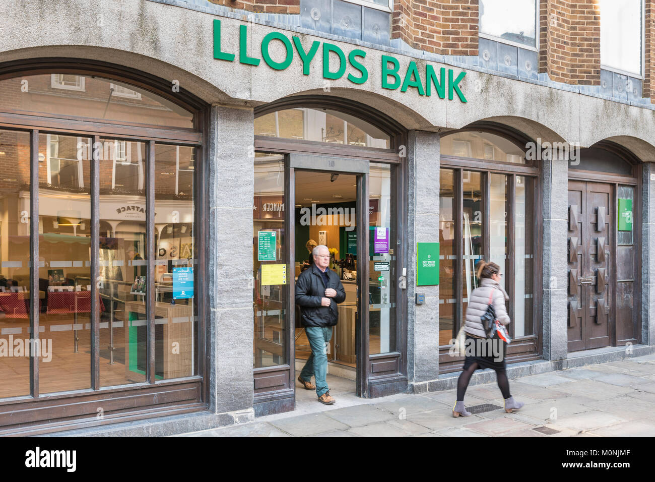 Branch of Lloyds Bank in Chichester, West Sussex, England, UK. Stock Photo