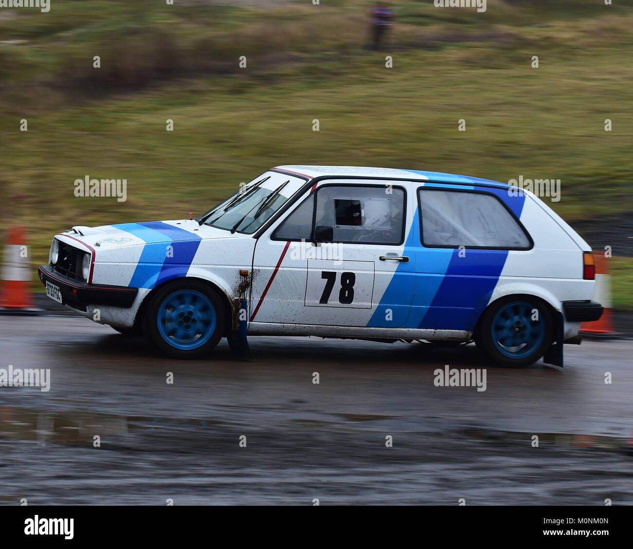 Dave Hockaday, Steve Frost, Volkswagen Golf II, MGJ Rally Stages,  Chelmsford Motor Club, Brands Hatch, Saturday, 20th January 2018, MSV,  Circuit Rall Stock Photo - Alamy