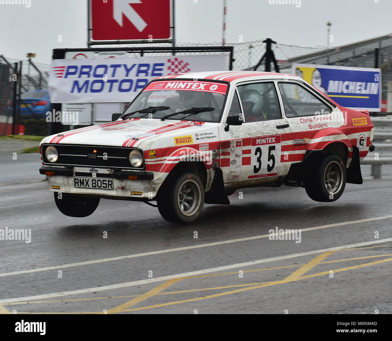 Josh Browne, Jane Edgington, Ford Escort Mk2, MGJ Rally Stages ...