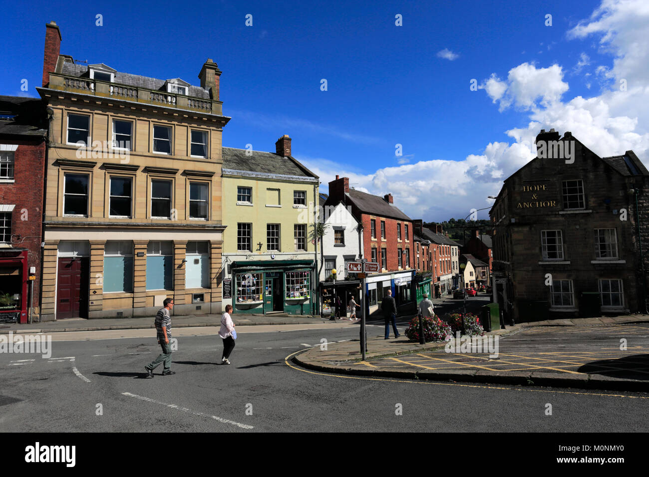 Summer, Wirksworth Town centre, Peak District National Park; Derbyshire