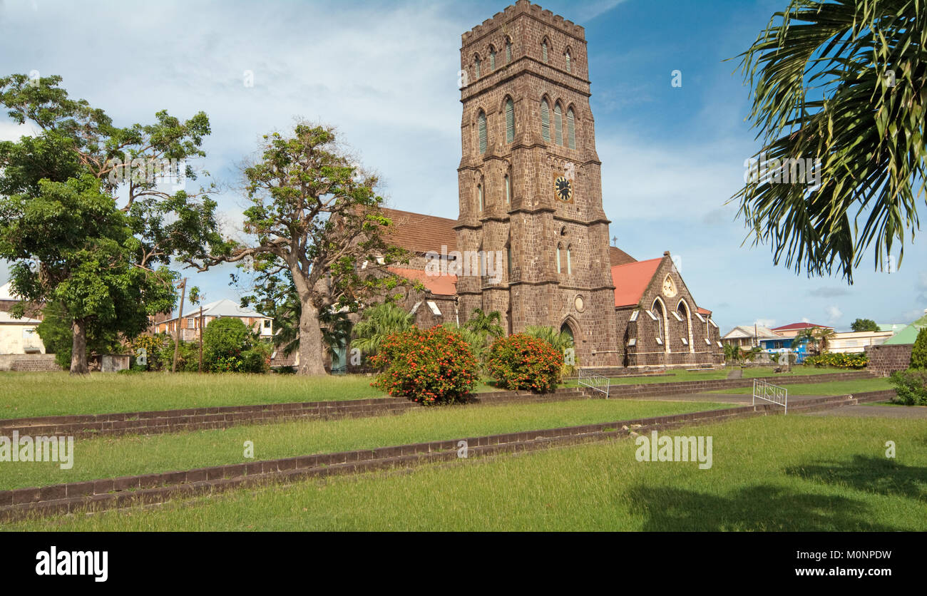 Basseterre, St Kitts, Caribbean, West Indies, Brotherhood of St Andrew Church, Stock Photo