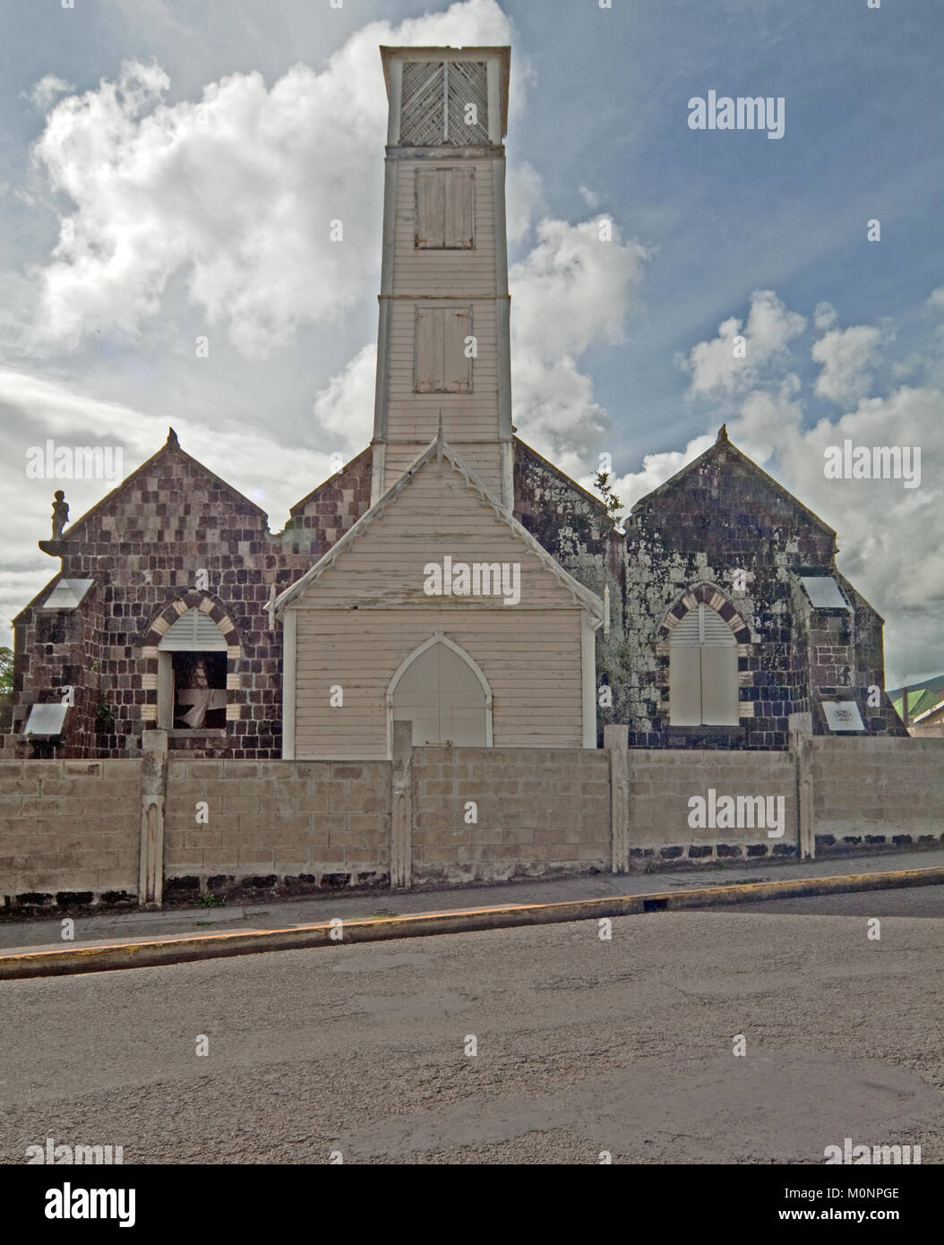 Basseterre, St Kitts, Caribbean, West Indies, Church, Stock Photo