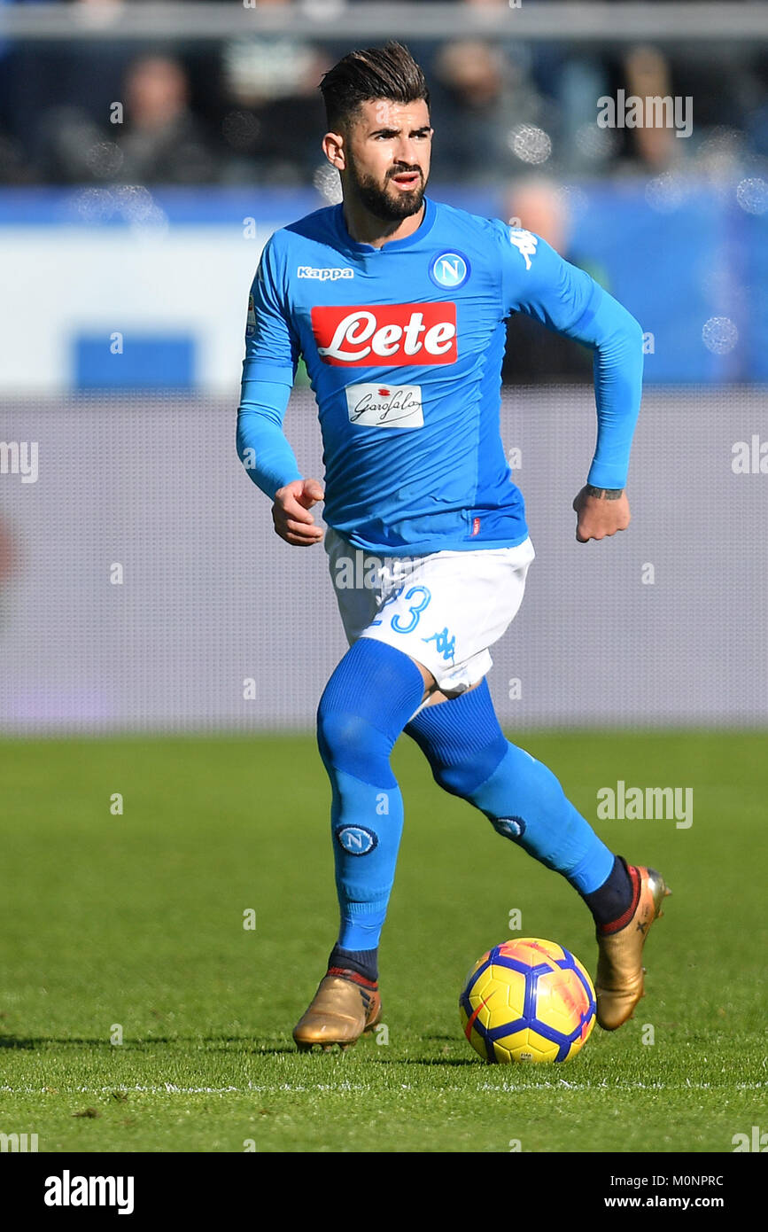 Elseid Hisaj Napoli  Bergamo 21-01-2018 Stadio Atleti Azzurri d'Italia Football Calcio Serie A 2017/2018 Atalanta - Napoli . Foto Andrea Staccioli / I Stock Photo