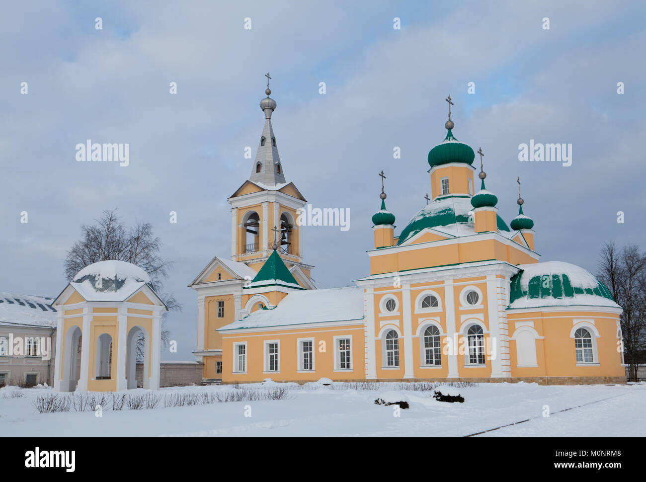Vvedeno-Oyatsky Monastery, Lodeynopolsky District, Leningrad Oblast, Russia. Stock Photo