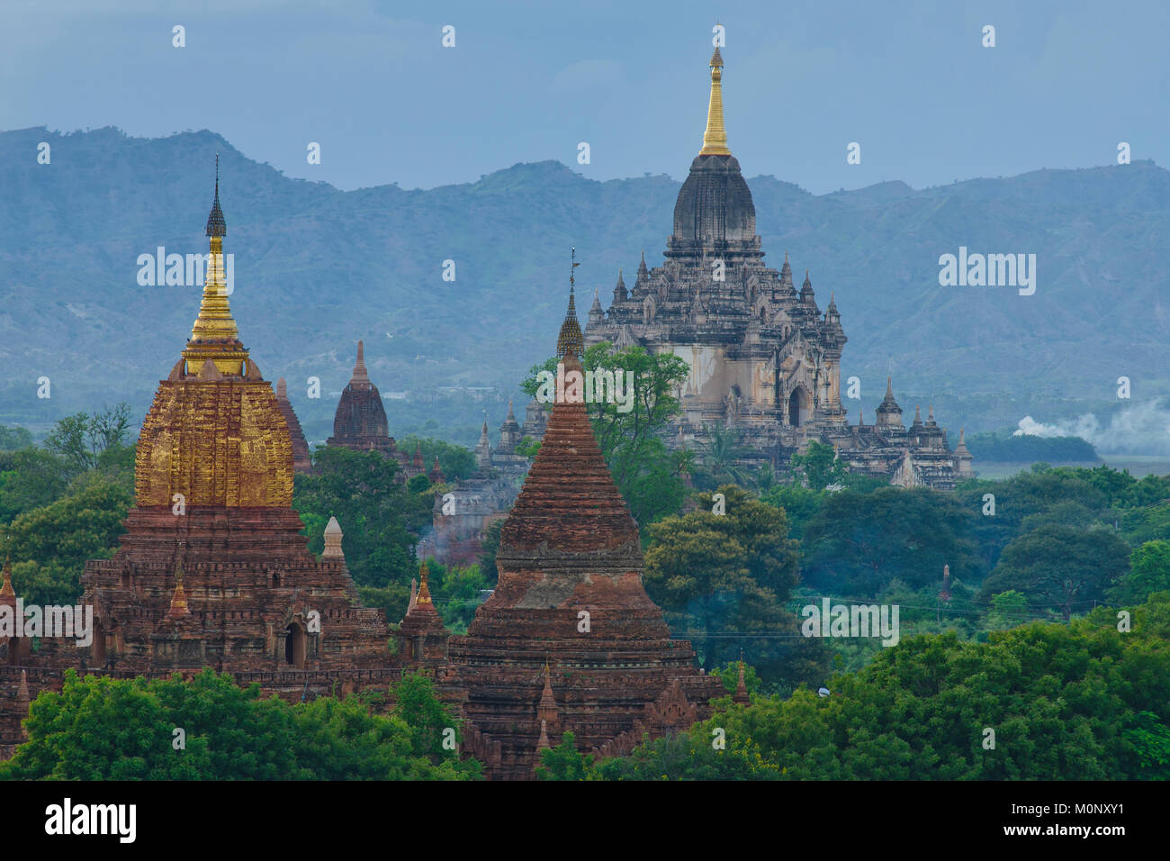 Temples and Pagodas,Bagan,Mandalay Division,Myanmar Stock Photo
