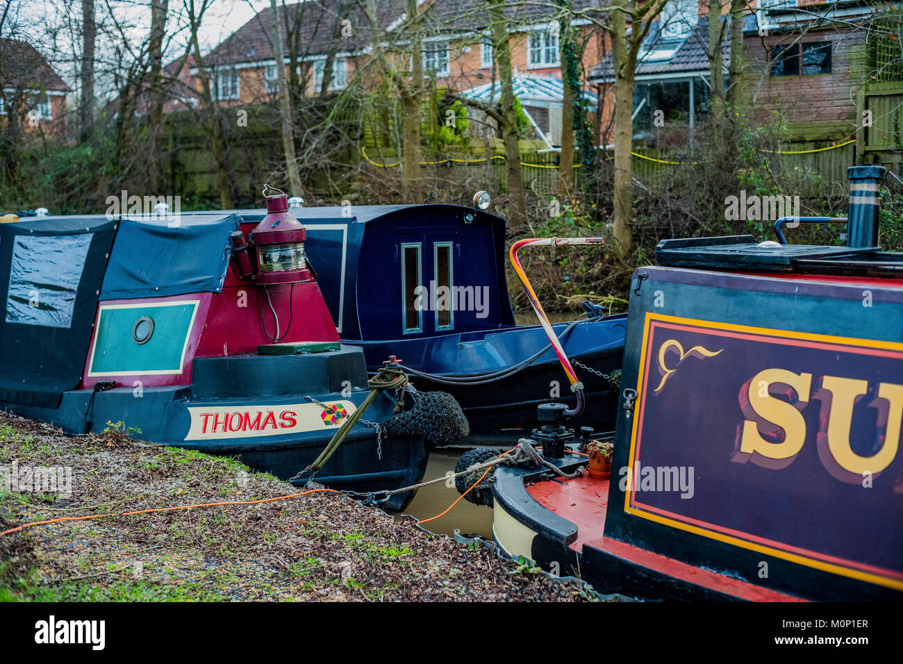 canal river in the english countryside bugbrooke, wharf, marina