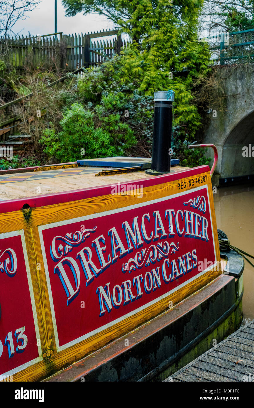 canal river in the english countryside bugbrooke, wharf, marina